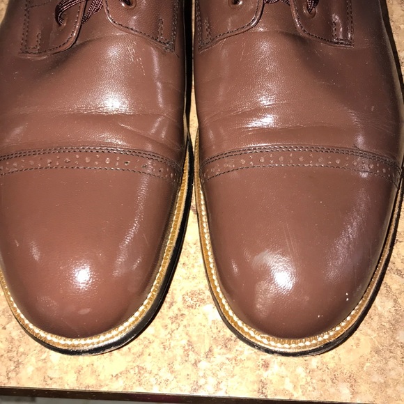 Men’s Leather Stacy Adams Oxfords - Picture 2 of 12